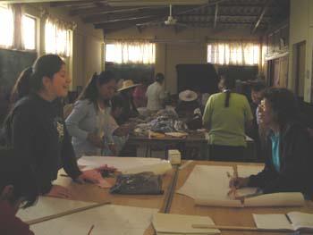 Taller con las mujeres de Cochabamba