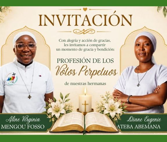Profesión Perpetua Virginia y Eugenie en Camerún