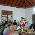 Equipo de voluntariado de Teror con los delegados de Migraciones Canarias